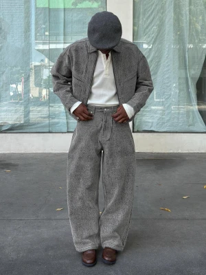 Bershka Kurtka Denim Z Fakturą Mężczyzna Wyblakły Niebieski