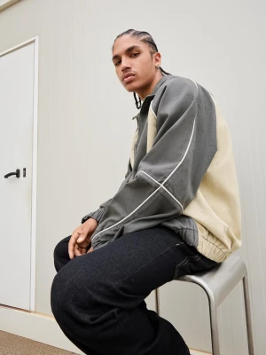 Bershka Kurtka Jeansowa Mężczyzna Ciemnoszary