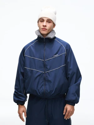 Bershka Kurtka Techniczna Mężczyzna Granatowy