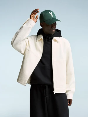 Bershka Kurtka Strukturalna Mężczyzna Popielaty