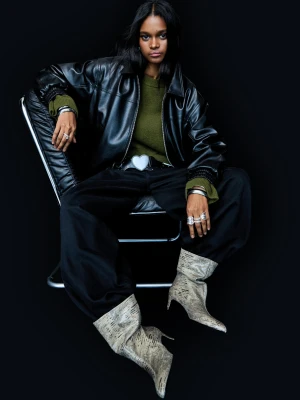 Bershka Kurtka Ze Sztucznej Skóry Kobieta Czarny