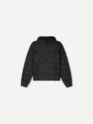 Bershka Lekka Kurtka Pikowana Kobieta Czarny