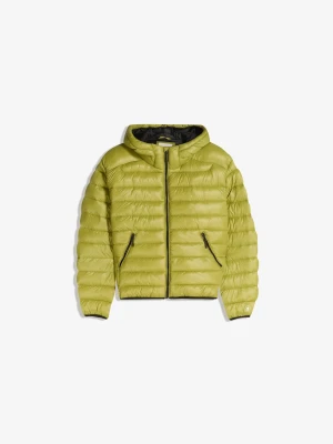 Bershka Lekka Kurtka Pikowana Mężczyzna Zielony