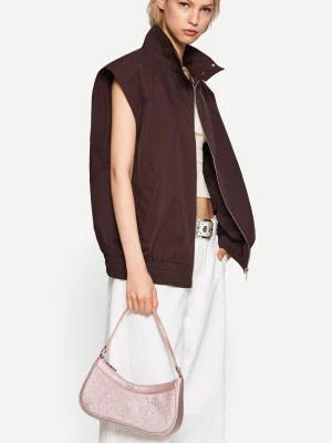 Bershka Mała Torebka Z Efektem Połysku Kobieta Różowy