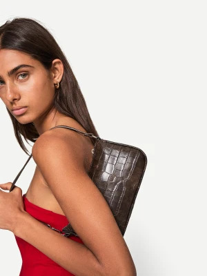 Bershka Mała Torebka Ze Sztucznej Skóry Kobieta Brązowy