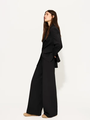 Bershka Marynarka Basic Kobieta Czarny