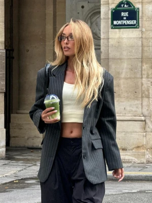 Bershka Marynarka Oversize Kobieta Ciemnoszary