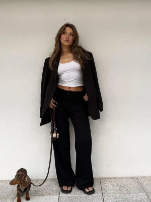 Bershka Marynarka Oversize Kobieta Czarny