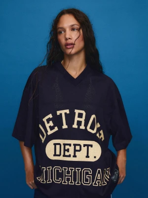 Bershka Mężczyzna Granatowy