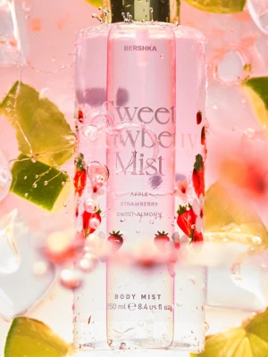 Bershka Mgiełka Do Ciała Sweet Strawberry 250 Ml Kobieta Czerwony