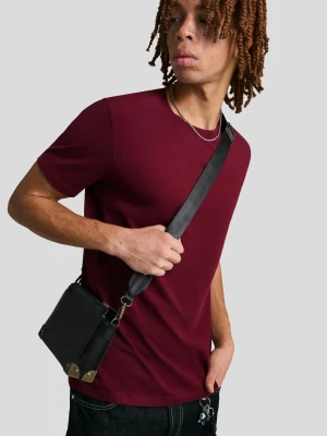 Bershka Miękka Torba Crossbody Mężczyzna Czarny