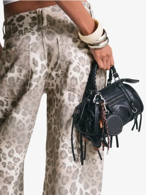 Bershka Mini Torba Typu Bowling Kobieta Czarny