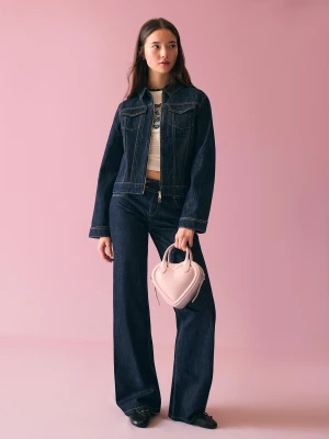 Bershka Pikowana Torebka W Kształcie Serca Kobieta Różowy