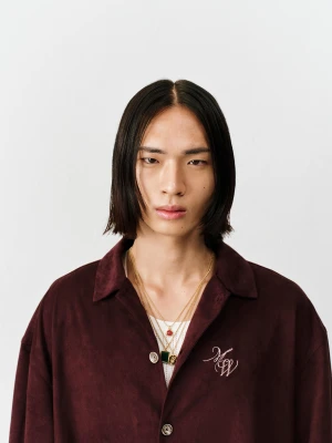 Bershka Naszyjnik Ze Stali Z Zawieszkami Mężczyzna Złoty