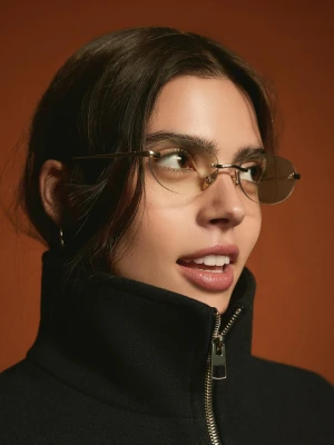 Bershka Okulary Do Czytania Bez Oprawki Kobieta Biały