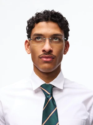 Bershka Okulary Przeciwsłoneczne Bez Oprawek Mężczyzna Srebrny