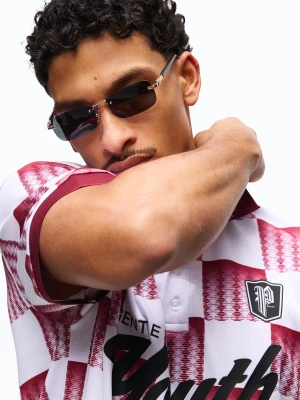 Bershka Okulary Przeciwsłoneczne Bez Oprawki Mężczyzna Czarny