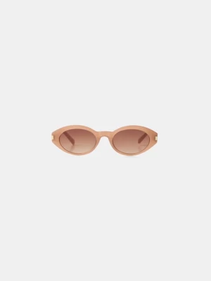 Bershka Okulary Przeciwsłoneczne Z Masy Żywicznej Kobieta Brązowy