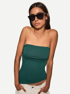 Bershka Okulary Przeciwsłoneczne Z Oprawkami Z Tworzywa Kobieta Czarny