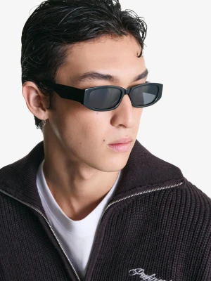 Bershka Okulary Przeciwsłoneczne Z Tworzywa Mężczyzna Czarny
