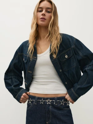 Bershka Pasek Z Łańcuchem Z Gwiazdami Kobieta Srebrny