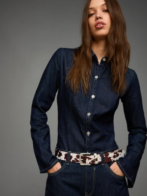 Bershka Pasek Ze Sztucznej Skóry Kobieta Brązowy