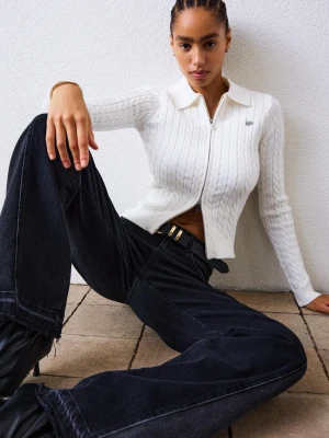 Bershka Pasek Ze Sztucznej Skóry Kobieta Czarny