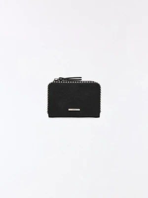Bershka Portfel Z Efektem Zamszu Kobieta Czarny