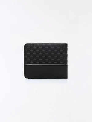 Bershka Portfel Ze Sztucznej Skóry Mężczyzna Czarny