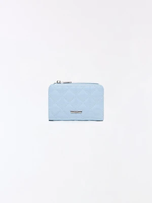 Bershka Portmonetka Z Efektem Lakierowanej Skóry Kobieta Jasnoniebieski