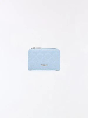 Bershka Portmonetka Z Efektem Lakierowanej Skóry Kobieta Jasnoniebieski