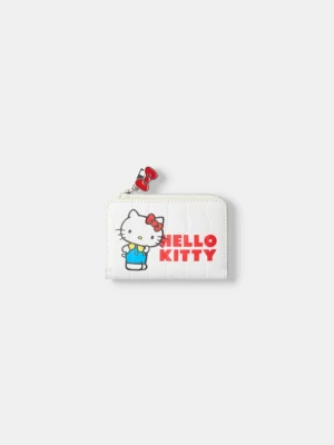 Bershka Portmonetka Z Nadrukiem Hello Kitty Kobieta Biały