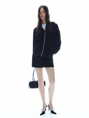 Bershka Rajstopy Plumeti Kobieta Biały