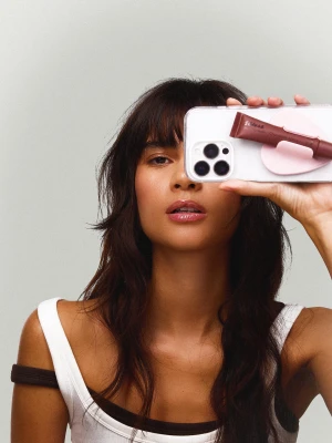 Bershka Różowy Uchwyt Na Telefon Kobieta Różowy