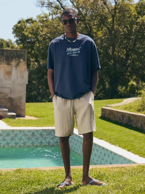 Bershka Rustykalne Bermudy Jogger Mężczyzna Zielony