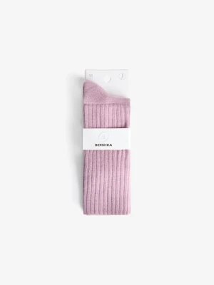 Bershka Skarpetki Ocieplające Kobieta Fioletowy