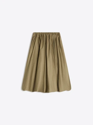 Bershka Spódnica Midi Balonowa Kobieta Khaki