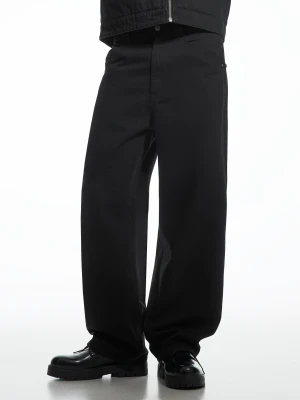 Bershka Spodnie Baggy Aries X Bershka Mężczyzna Czarny