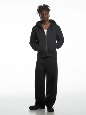 Bershka Spodnie Baggy Aries X Bershka Mężczyzna Czarny