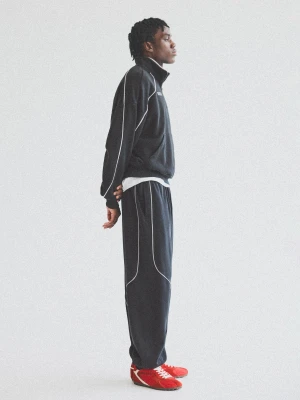 Bershka Spodnie Baggy O Kroju Baggy Jog Jogger, Pranie, Zapiętek I Mężczyzna Szary