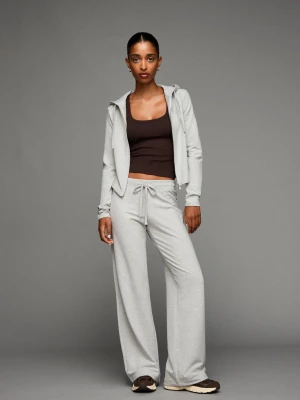 Bershka Spodnie Dresowe Kobieta Szary