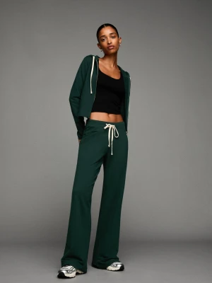 Bershka Spodnie Dresowe Kobieta Zielony