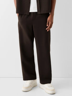 Bershka Spodnie Jogger Mężczyzna Brązowy