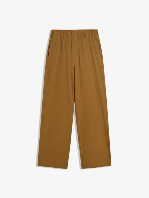 Bershka Spodnie O Kroju Balloon Mężczyzna Brązowy
