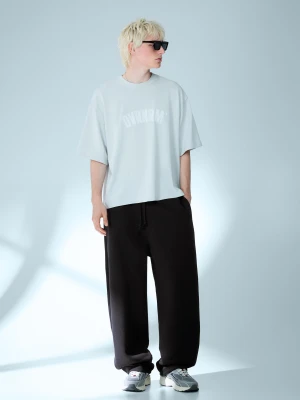 Bershka Spodnie O Kroju Balloon Mężczyzna Czarny