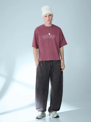 Bershka Spodnie O Kroju Balloon Mężczyzna Szary