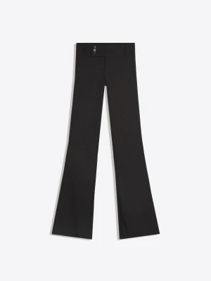 Bershka Spodnie O Kroju Flare Z Bengalin Kobieta Szary