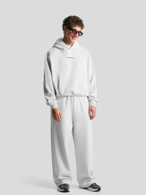 Bershka Spodnie O Kroju Super Baggy Mężczyzna Szary