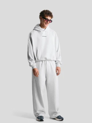 Bershka Spodnie O Kroju Super Baggy Mężczyzna Szary