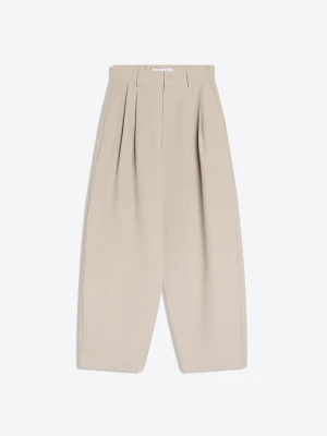 Bershka Spodnie O Kroju Super Baggy Tailoring Mężczyzna Popielaty